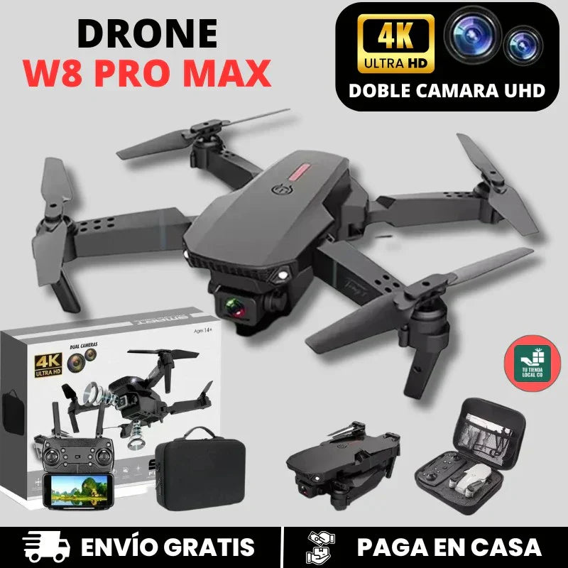 NUEVO DRONE W8 PRO MAX 2025 CON INTELIGENCIA ARTIFICIAL + ESTUCHE DE REGALO
